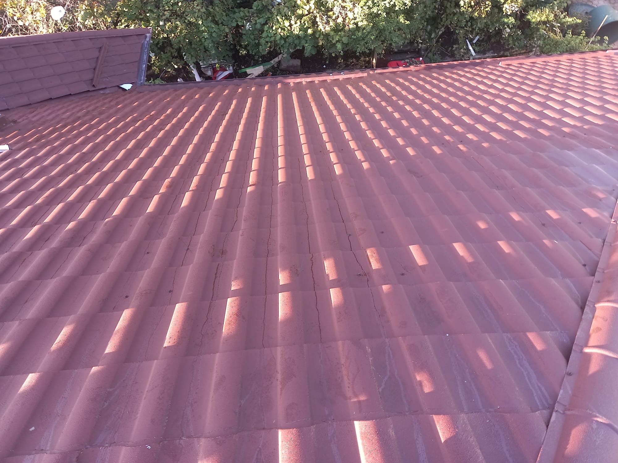 Lucrare acoperiș — fotografie din șantier